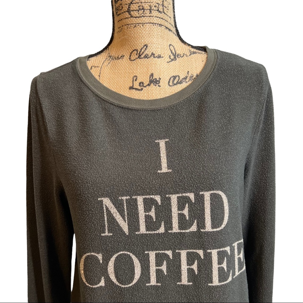 WILDFOX Gray Graphic Tee Shirt Top Size Small - Picture 3 of 7